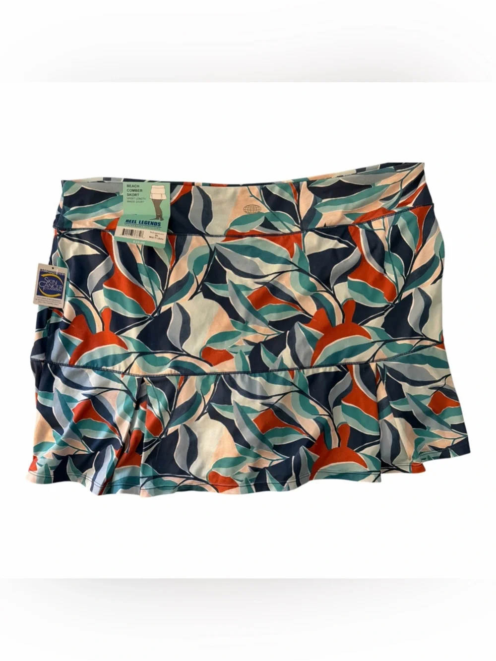 Reel Legends Beachcomber Skort Printed Ruffle Hem NWT XL
